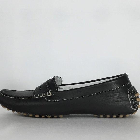 Barbara Barbieri Navy Blue Leather Driving Shoe (nearly new) - Picture 1 of 6